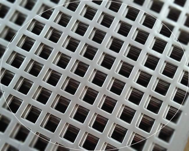 Square Hole Punched Aluminum Sheet Metal